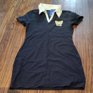 Hurley Black Dress with White Collar